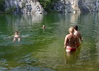 Čímické jezírko - voda v tomto lomu byla teplejší než ta v řece Otavě